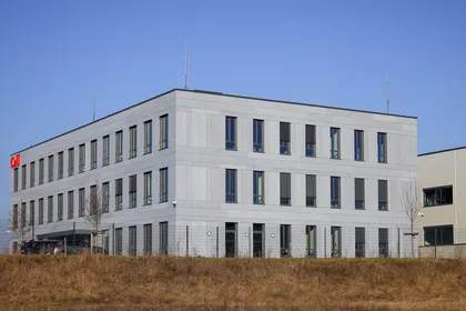 Außenansicht des Gebäudes.
